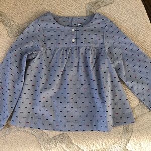 Jacadi Blue Blouse 36 months